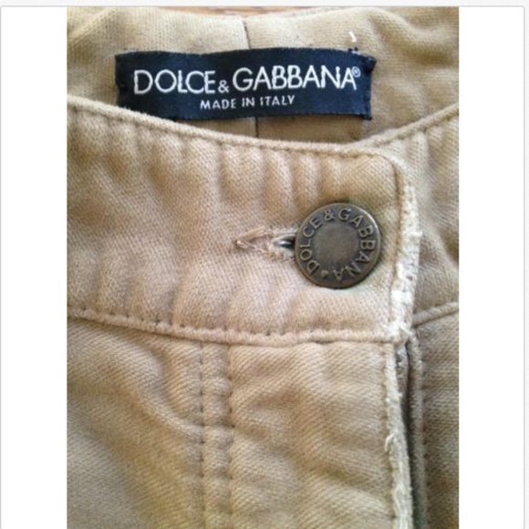 Dolce & Gabbana Tan Cotton Blend Jeans DenimSZ 12 - Picture 4 of 4